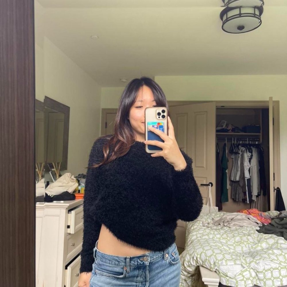 HM fluffy soft black sweater